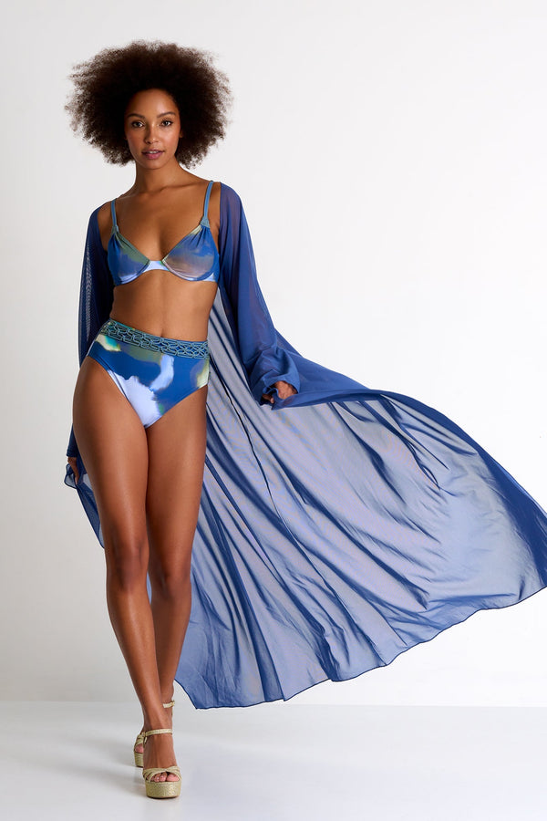 Long Mesh Kimono - 42433-87-500 2 / 500 Jeans / 100% POLYESTER